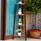 4 Tier Corner Shelf Ladder Bookcase Space Saving Storage Black Brown